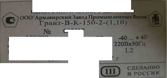 Внешний вид. Весы вагонные неавтоматического действия (Грант-В-К), http://oei-analitika.ru 