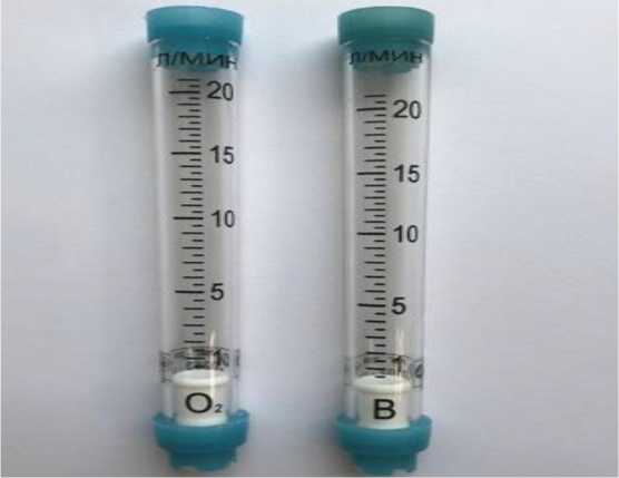 Внешний вид. Ротаметры медицинские газовые с местными показаниями, http://oei-analitika.ru рисунок № 1