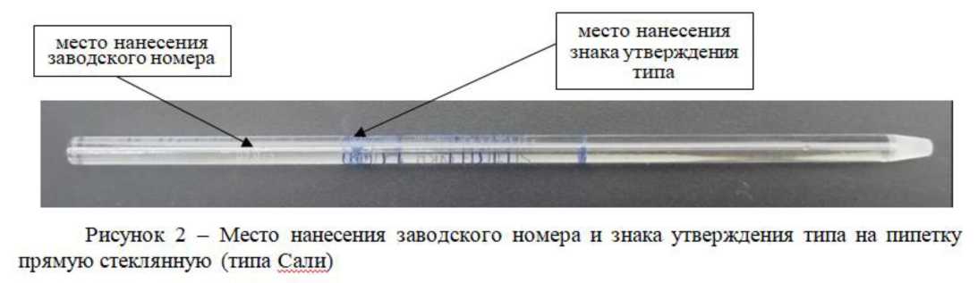 Внешний вид. Пипетки прямые стеклянные (типа Сали), http://oei-analitika.ru рисунок № 2