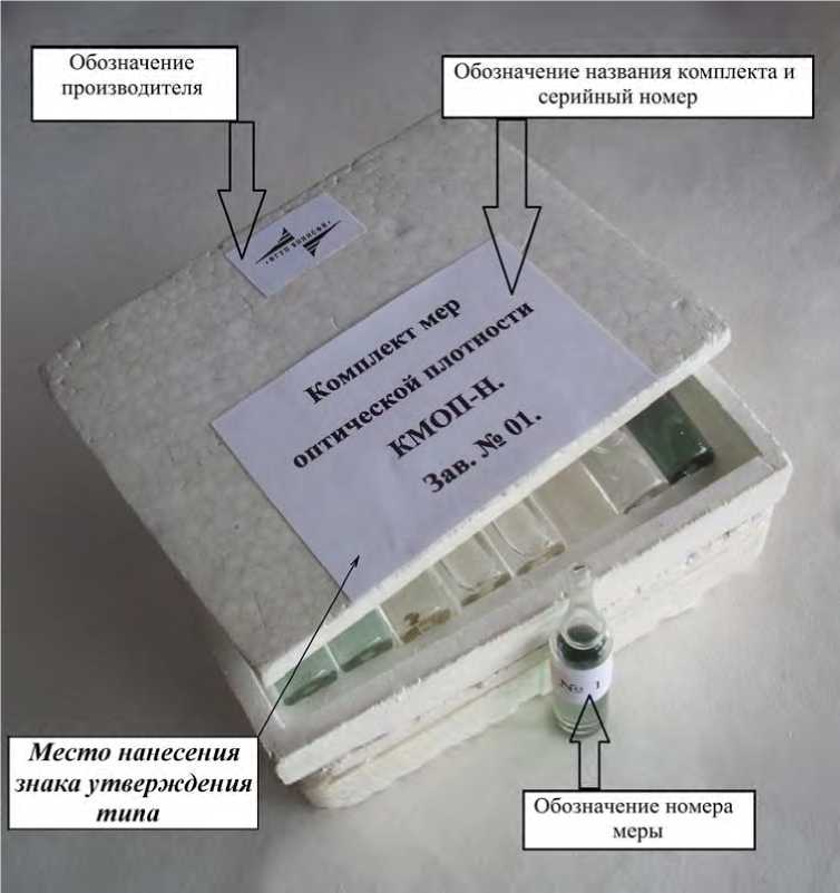 Внешний вид. Комплекты мер оптической плотности, http://oei-analitika.ru рисунок № 1