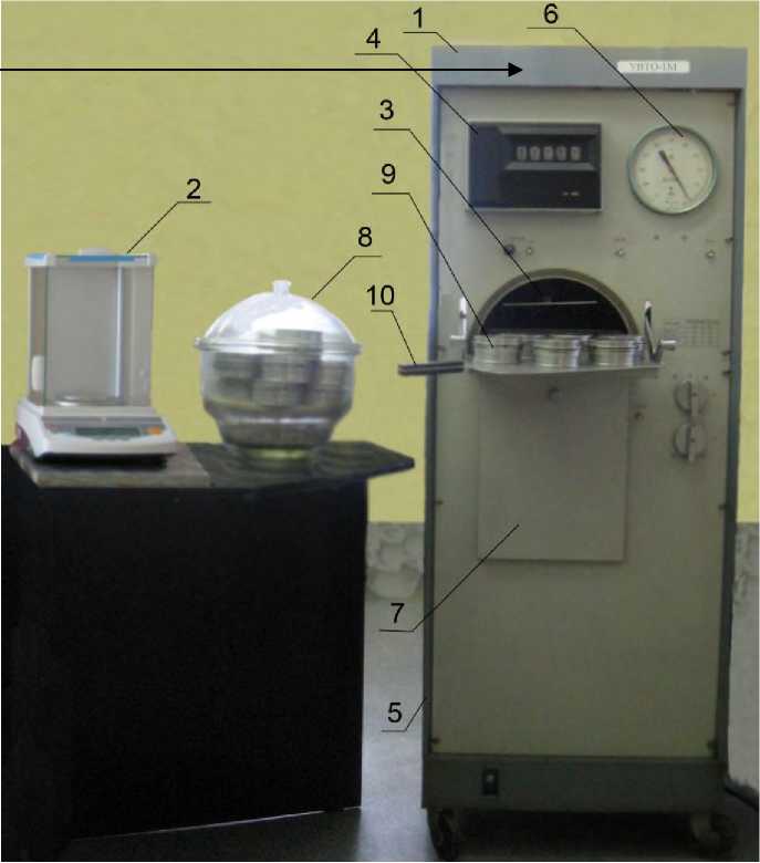 Внешний вид. Установка измерительная эталонная вакуумно-тепловая 1 разряда массовой доли влаги в твердых веществах и материалах, http://oei-analitika.ru рисунок № 1