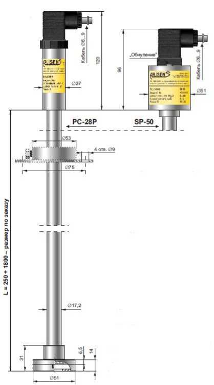 Внешний вид. Преобразователи давления измерительные гидростатические, http://oei-analitika.ru рисунок № 4
