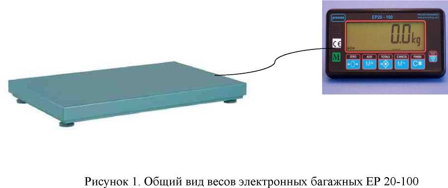 Внешний вид средства измерений: Весы электронные багажные, заводской номер №4/12/4138 