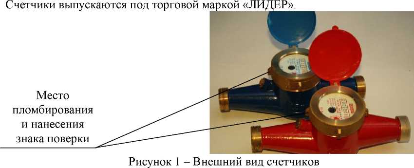 Внешний вид. Счетчики холодной и горячей воды крыльчатые, http://oei-analitika.ru рисунок № 1