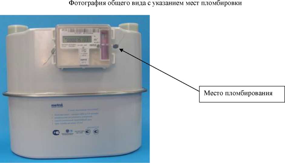 Внешний вид. Счетчики газа объемные диафрагменные с термокоррекцией, http://oei-analitika.ru рисунок № 1