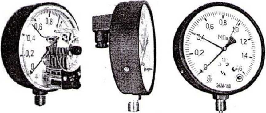 Внешний вид средства измерений: Манометры, вакуумметры, мановакуумметры показывающие сигнализирующие, заводской номер №б/н 