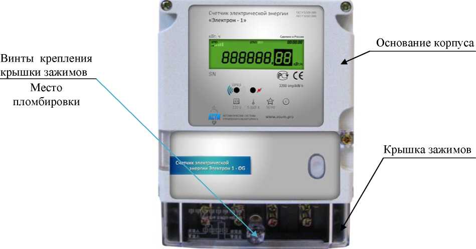 Внешний вид. Счетчики электрической энергии, http://oei-analitika.ru рисунок № 2