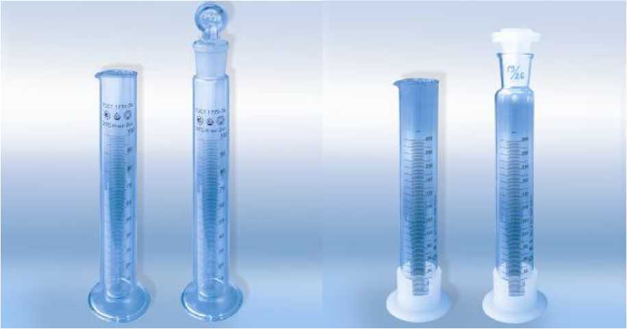 Внешний вид. Цилиндры мерные лабораторные стеклянные 1-го и 2-го классов точности, http://oei-analitika.ru рисунок № 1