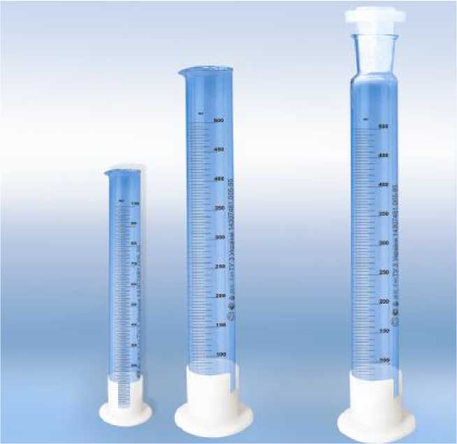 Внешний вид. Цилиндры мерные лабораторные стеклянные 1-го и 2-го классов точности, http://oei-analitika.ru рисунок № 2
