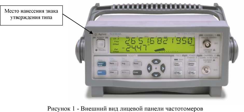 Внешний вид. Частотомеры электронно-счетные, http://oei-analitika.ru рисунок № 1