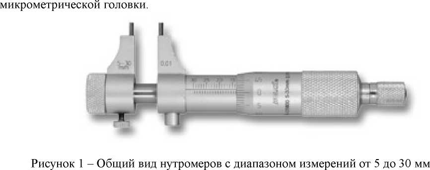 Внешний вид. Нутромеры микрометрические с губками, http://oei-analitika.ru рисунок № 1