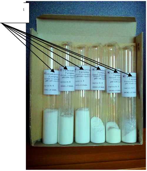 Внешний вид. Стандарт-титры для приготовления буферных растворов - рабочих эталонов pH 3-го разряда, http://oei-analitika.ru рисунок № 1