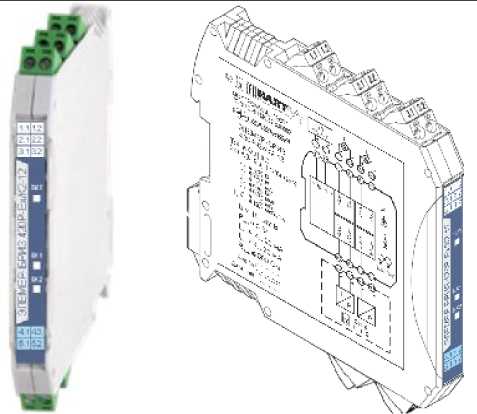 Внешний вид. Преобразователи измерительные (барьеры искрозащиты) (