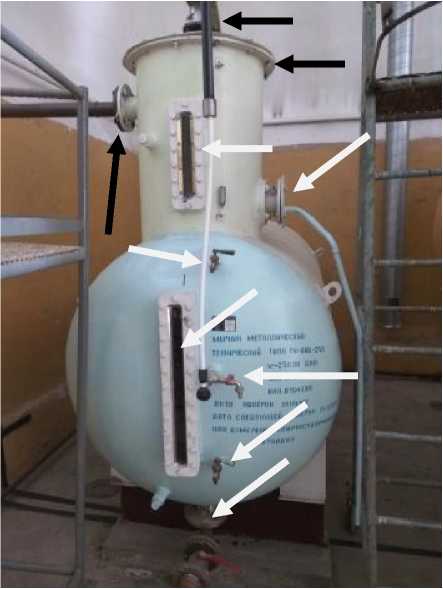 Внешний вид. Мерник металлический технический 1-го класса горизонтальный, http://oei-analitika.ru рисунок № 1