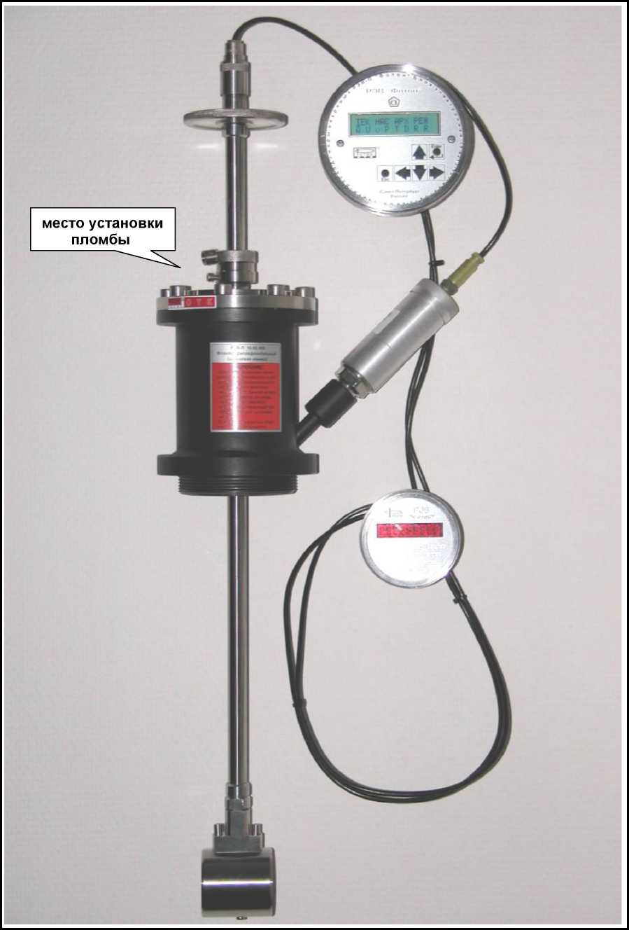 Внешний вид средства измерений: Счетчики-расходомеры электронные вихревые погружные, заводской номер №000755 
