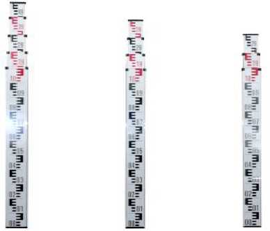 Внешний вид средства измерений: Рейки нивелирные телескопические, заводской номер №500335 