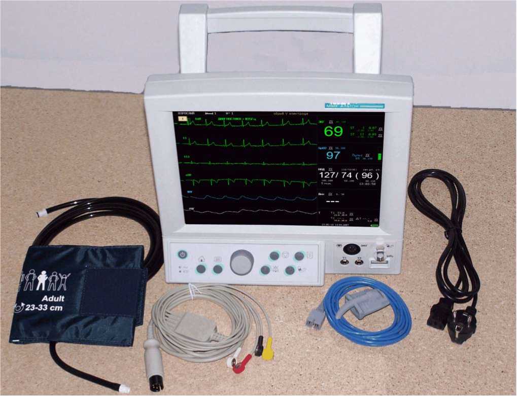 Внешний вид. Мониторы многофункциональные компьютеризированные модульные для непрерывного неинвазивного наблюдения ряда физиологических параметров, http://oei-analitika.ru рисунок № 1