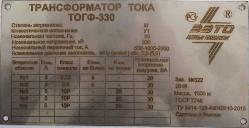 Внешний вид. Трансформаторы тока (ТОГФ (П)), http://oei-analitika.ru 