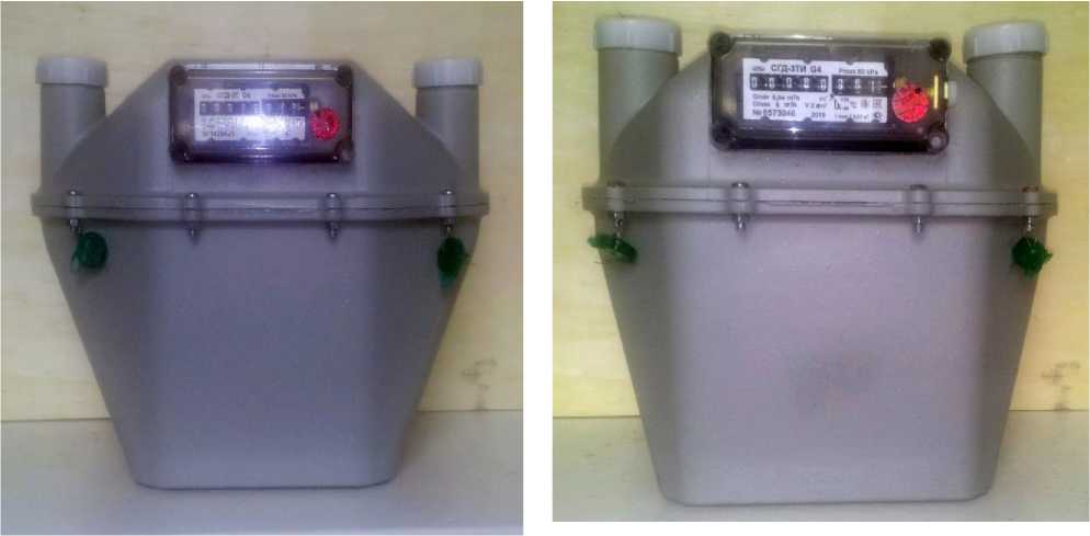 Внешний вид. Счетчики газа диафрагменные с термокомпенсатором, http://oei-analitika.ru рисунок № 1