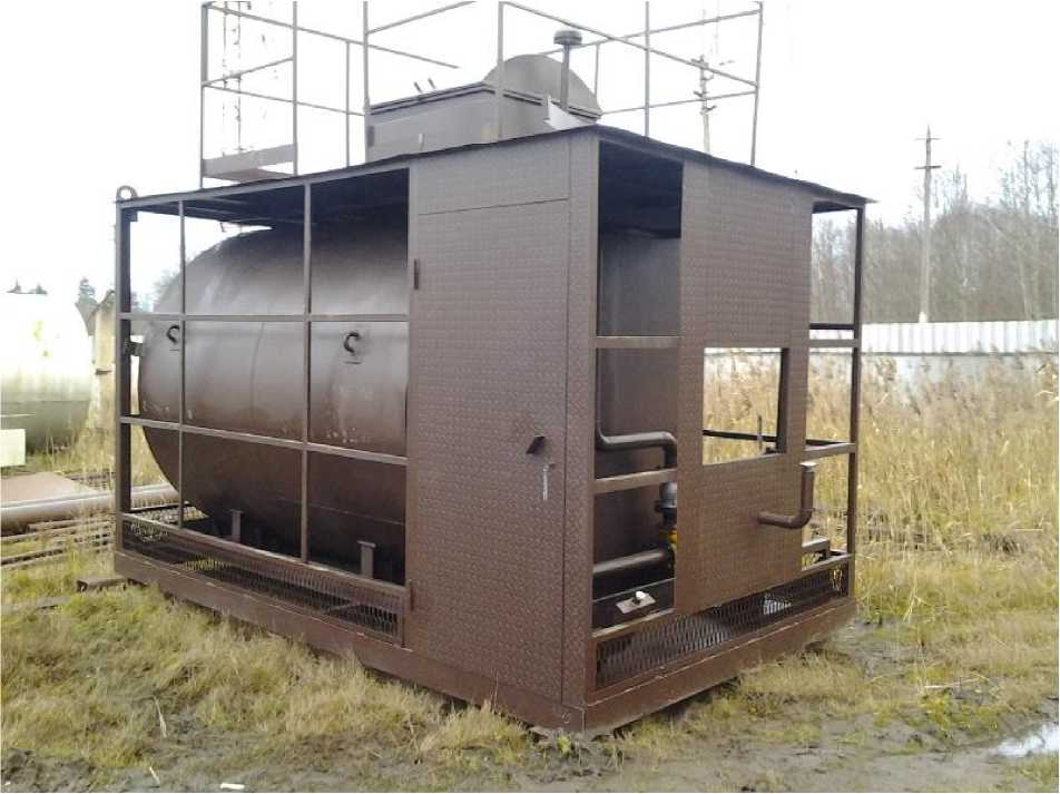 Внешний вид. Резервуары стальные горизонтальные для нефтепродуктов, http://oei-analitika.ru рисунок № 1