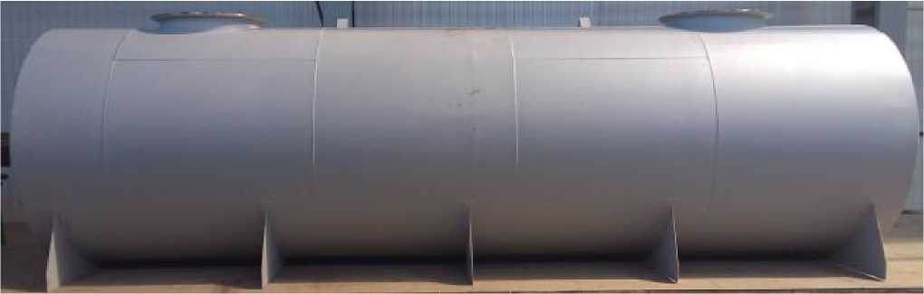 Внешний вид. Резервуары стальные горизонтальные цилиндрические для светлых нефтепродуктов, http://oei-analitika.ru рисунок № 1