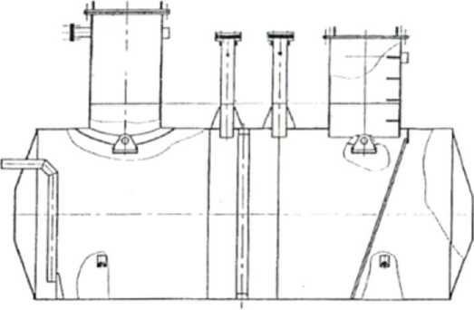 Внешний вид. Резервуары горизонтальные стальные цилиндрические, http://oei-analitika.ru рисунок № 3