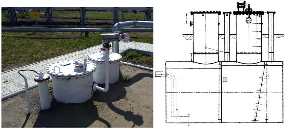 Внешний вид. Резервуар горизонтальный стальной цилиндрический, http://oei-analitika.ru рисунок № 1