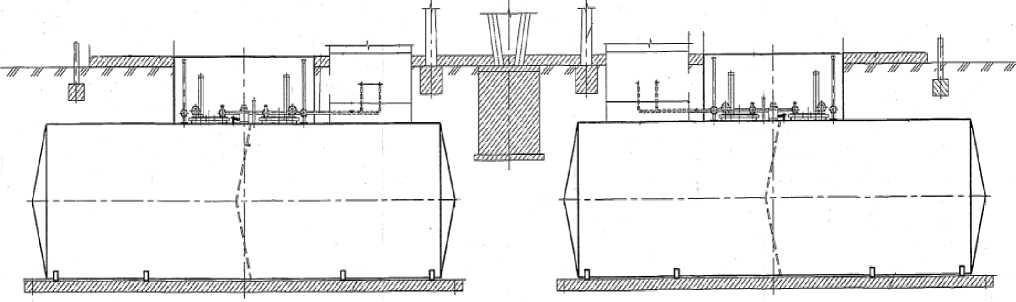 Внешний вид. Резервуары стальные сварные горизонтальные одностенные и двустенные, http://oei-analitika.ru рисунок № 4