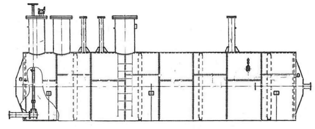 Внешний вид. Резервуары стальные горизонтальные цилиндрические, http://oei-analitika.ru рисунок № 1