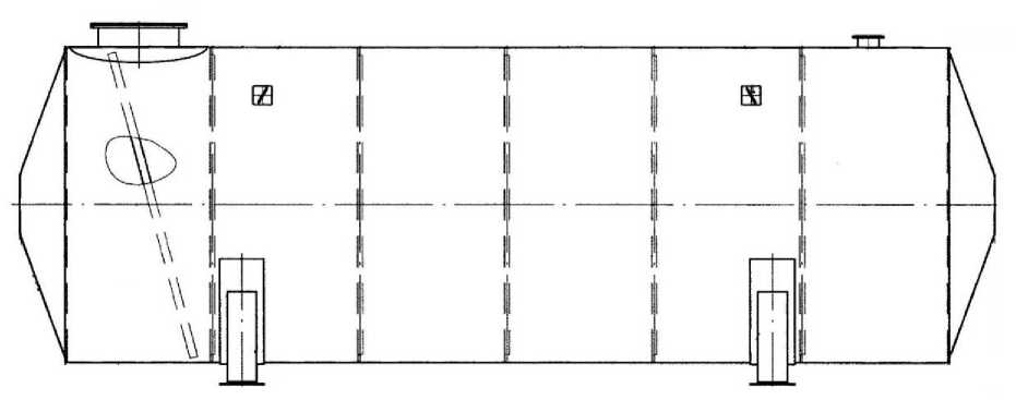 Внешний вид. Резервуары горизонтальные стальные цилиндрические, http://oei-analitika.ru рисунок № 9