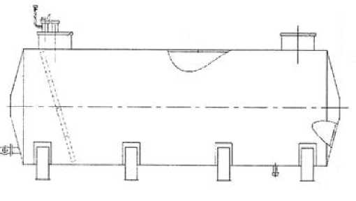 Внешний вид. Резервуары стальные горизонтальные цилиндрические, http://oei-analitika.ru рисунок № 1