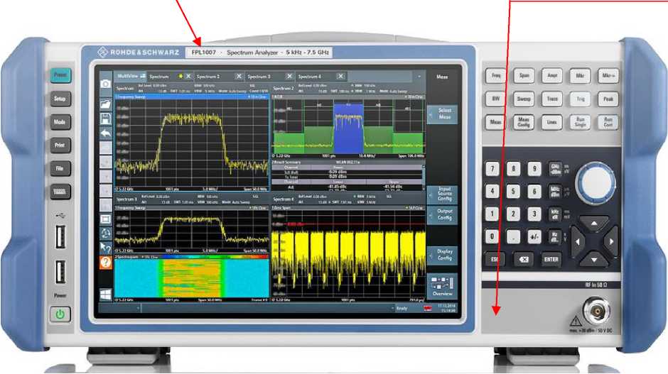 Внешний вид средства измерений: Анализаторы спектра, заводской номер №101329 