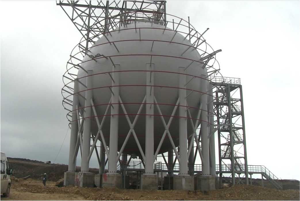 Внешний вид. Резервуары шаровые, http://oei-analitika.ru рисунок № 1