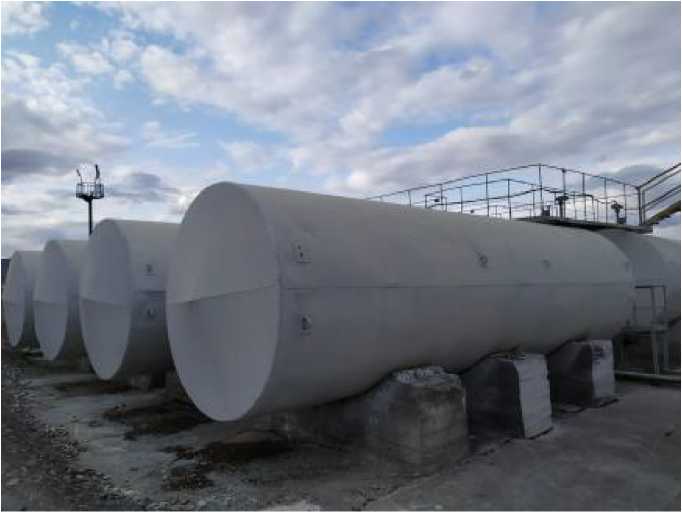 Внешний вид. Резервуары горизонтальные стальные цилиндрические, http://oei-analitika.ru рисунок № 1