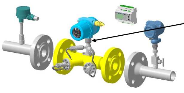 Внешний вид средства измерений: Датчики расхода газа, заводской номер №1487-2023 