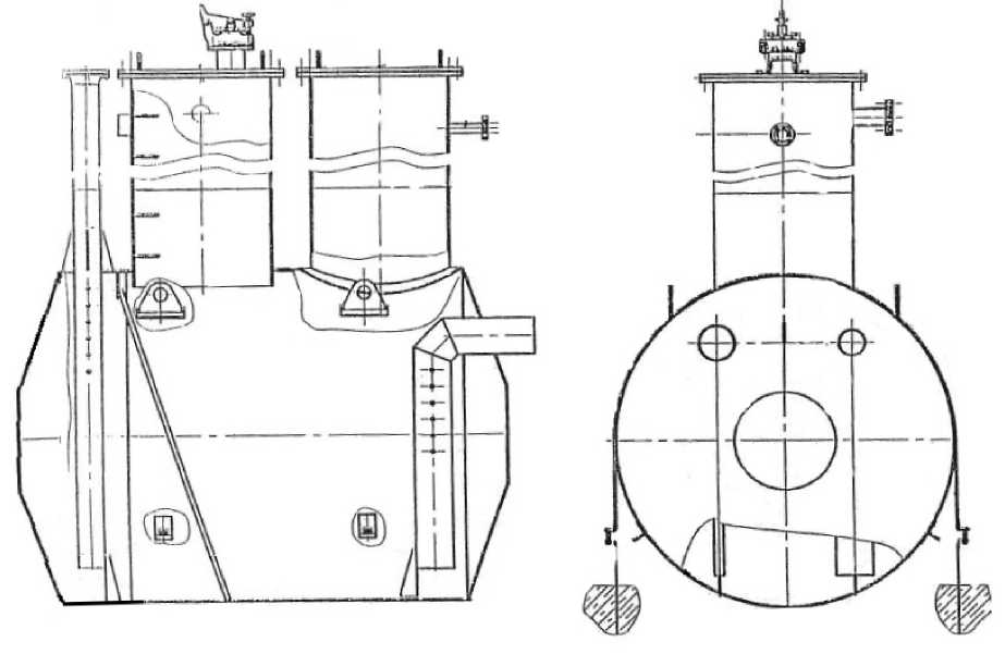 Внешний вид. Резервуары стальные горизонтальные цилиндрические, http://oei-analitika.ru рисунок № 1