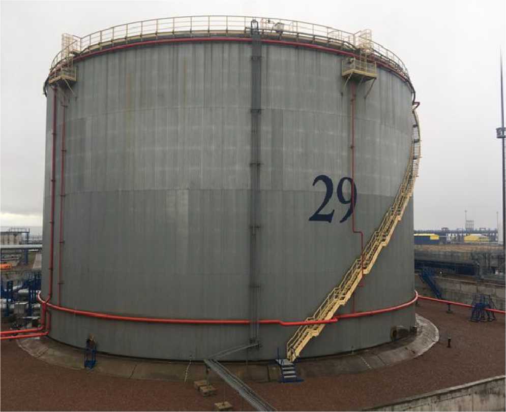 Внешний вид. Резервуары стальные вертикальные цилиндрические теплоизолированные, http://oei-analitika.ru рисунок № 2