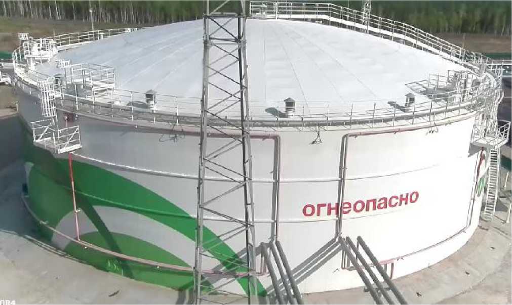 Внешний вид. Резервуары стальные вертикальные цилиндрические с понтоном, http://oei-analitika.ru рисунок № 1