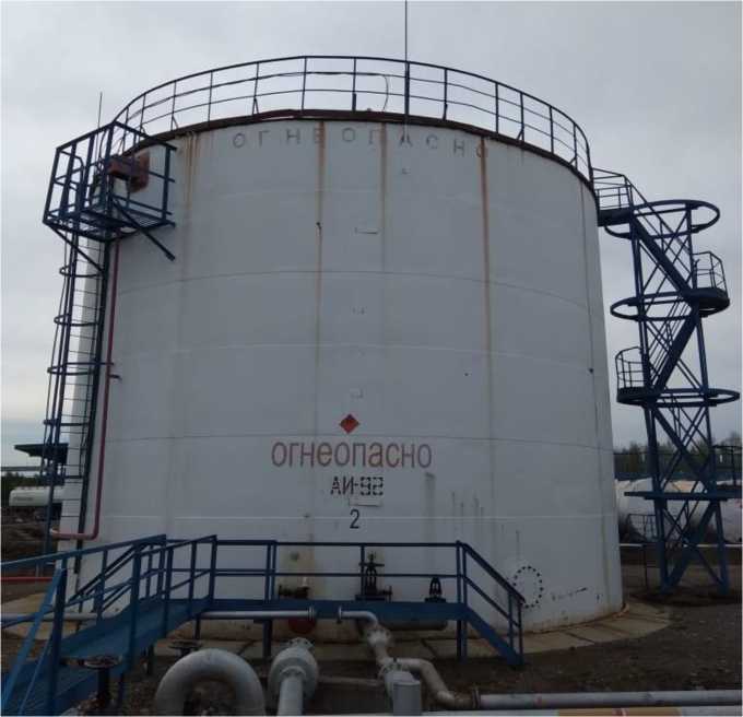 Внешний вид. Резервуары стальные вертикальные цилиндрические, http://oei-analitika.ru рисунок № 1