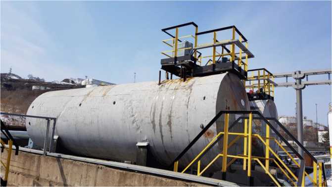 Внешний вид. Резервуары стальные горизонтальные цилиндрические, http://oei-analitika.ru рисунок № 2