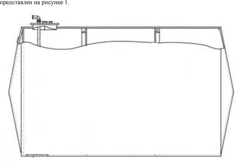 Внешний вид. Резервуар стальной горизонтальный цилиндрический, http://oei-analitika.ru рисунок № 1