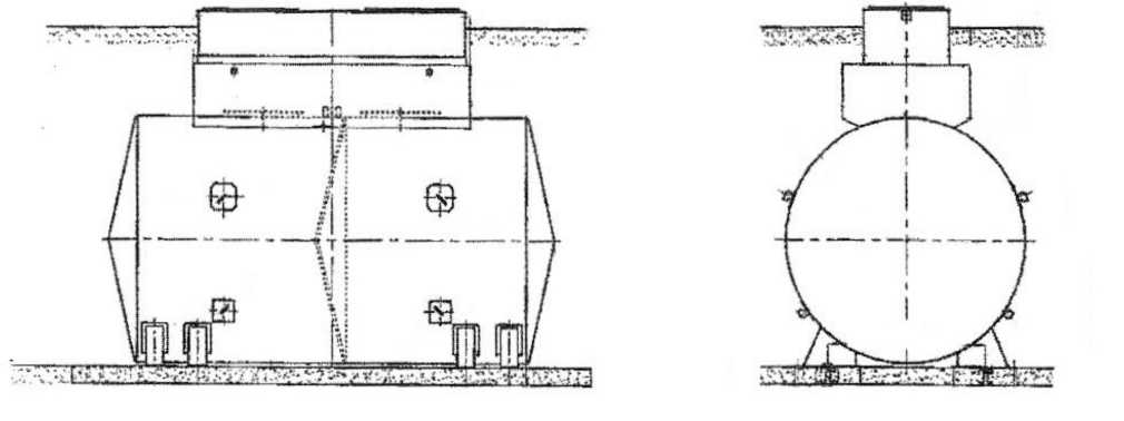 Внешний вид. Резервуары стальные горизонтальные цилиндрические РГС-10, РГС-15, РГС-25, РГС-30, РГС-50, http://oei-analitika.ru рисунок № 5