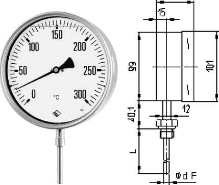 Внешний вид. Термометры биметаллические, http://oei-analitika.ru рисунок № 6