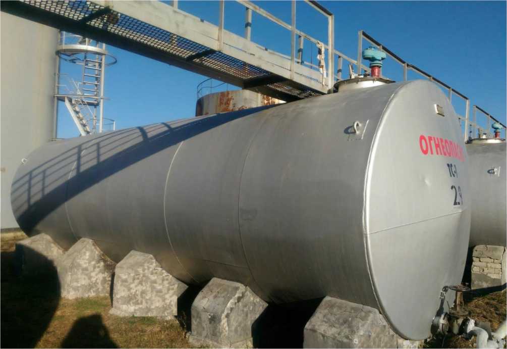 Внешний вид. Резервуары горизонтальные стальные цилиндрические, http://oei-analitika.ru рисунок № 1