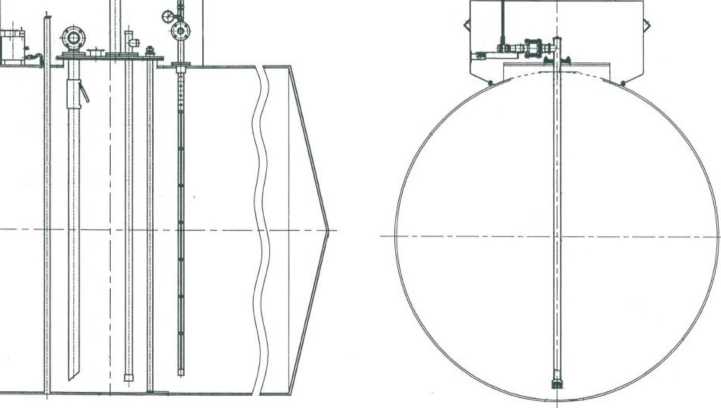 Внешний вид. Резервуары стальные горизонтальные цилиндрические, http://oei-analitika.ru рисунок № 1