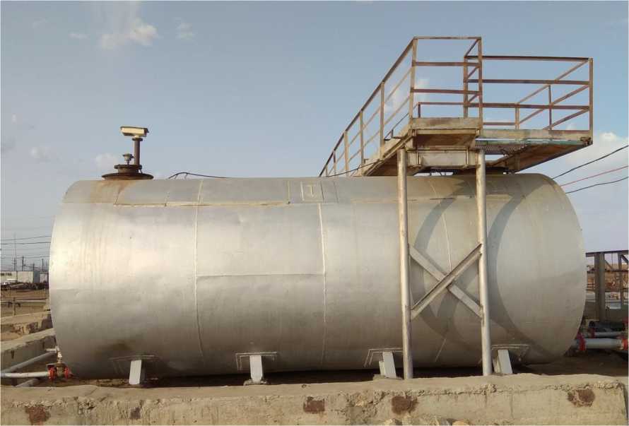 Внешний вид. Резервуары стальные горизонтальные цилиндрические, http://oei-analitika.ru рисунок № 1