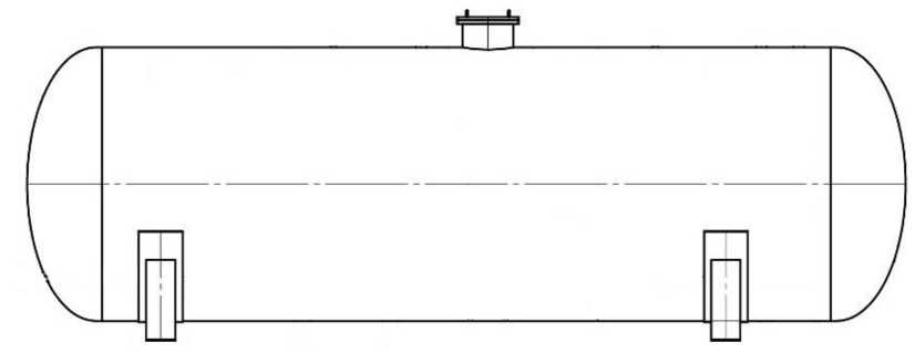 Внешний вид. Резервуары стальные горизонтальные цилиндрические, http://oei-analitika.ru рисунок № 2