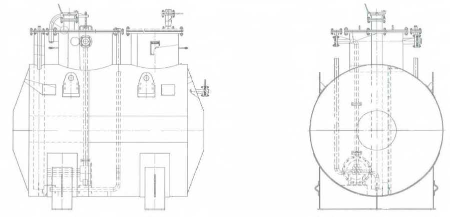 Внешний вид. Резервуары горизонтальные стальные цилиндрические, http://oei-analitika.ru рисунок № 1