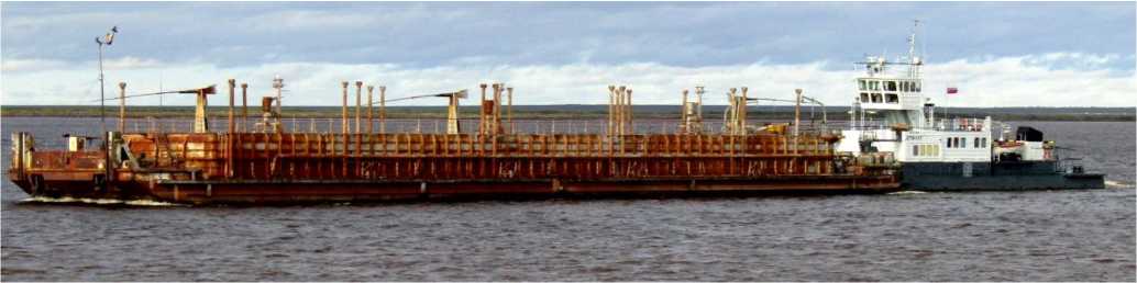 Внешний вид. Танки стальные прямоугольные нефтеналивной баржи НС-1002, http://oei-analitika.ru рисунок № 1