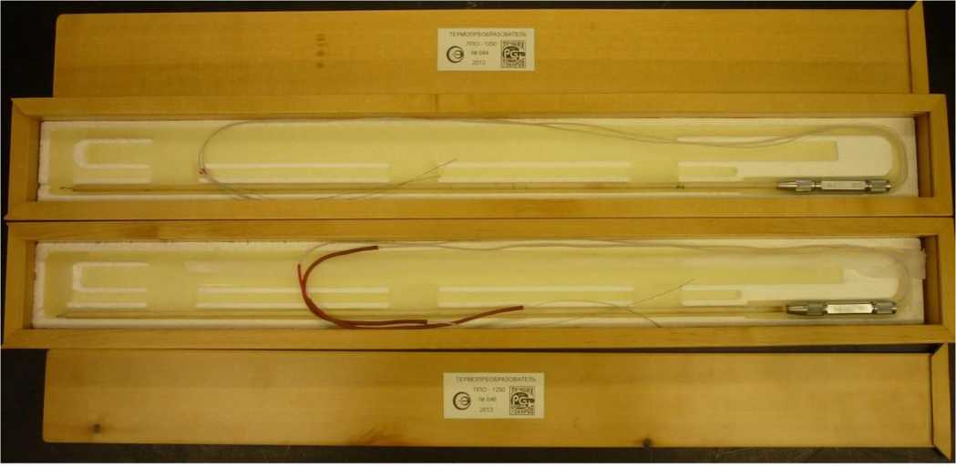 Внешний вид. Преобразователи термоэлектрические платинородий-платиновые эталонные, http://oei-analitika.ru рисунок № 1